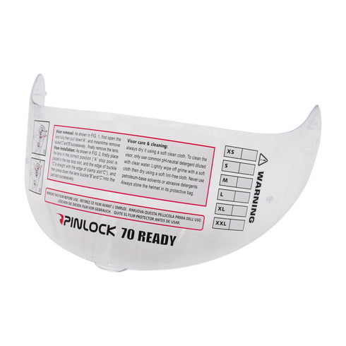 G-Mac Axis Evo 2.0 Clear Pinlock Ready Visor and Pinlock 70 Anti-fog Insert Clear DKS002 Bundle Kit